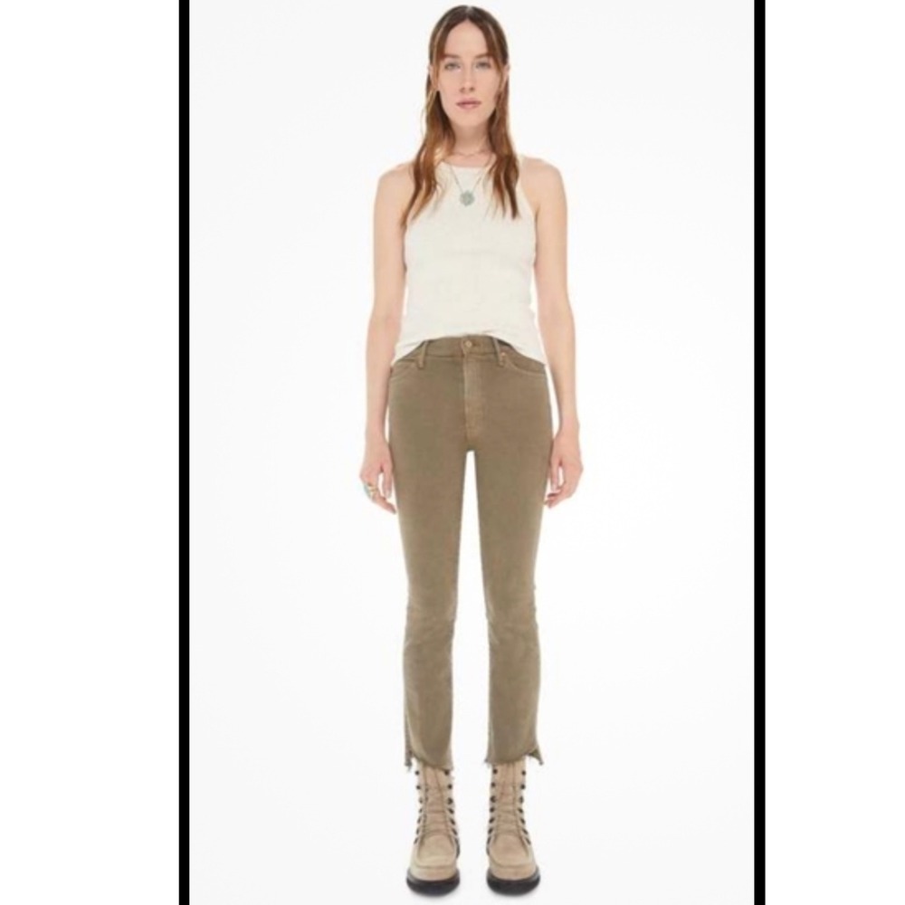 MOTHER High Waisted Rascal Ankle Step Fray Jeans Size 28 boho layered‎ cabincore